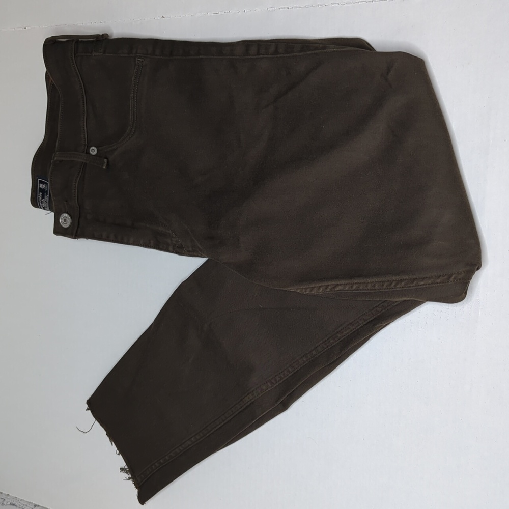 Abercrombie & Fitch Simone high rise raw hem ankle jean legging